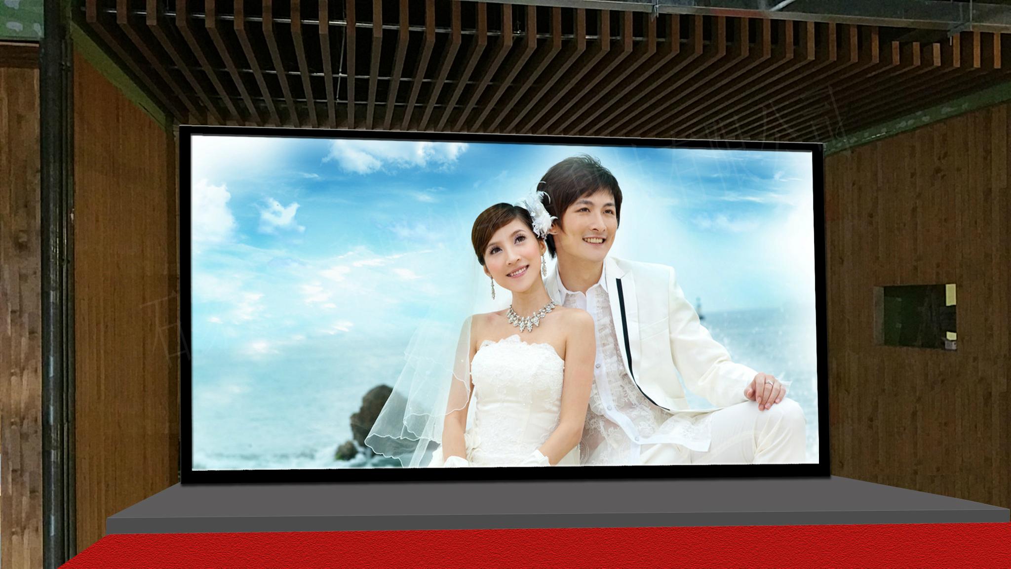 Wedding led screen in the wedding can bring what role？